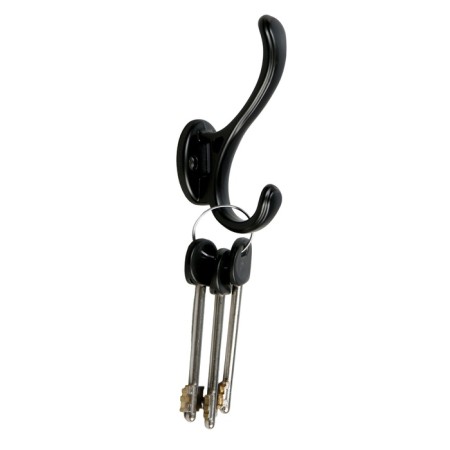 Furniture hook Cappio Wave, two -rod, black-1