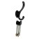 Furniture hook Cappio Wave, two -rod, black