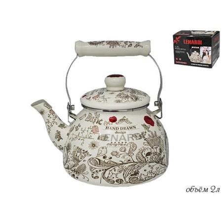 Lenardi kettle "Bird's courtyard", 2 l