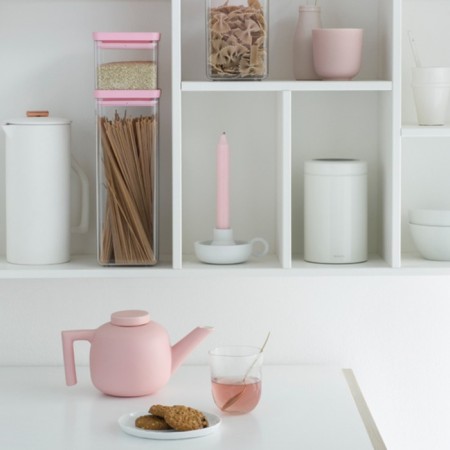 Rectangular container Brabantia Tasty Colows, Pink color, 2.5 liters-1