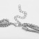 Pendant "Chain" inspiration, 3 threads, color silver, 57 cm