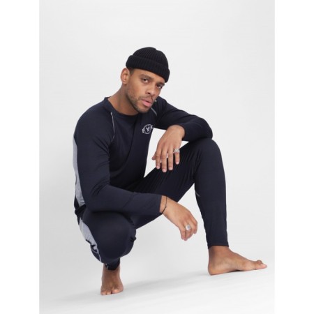 Male thermal underwear, size 48-50, dark blue color-4