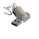 Flash drive maxvi mr, 16 GB, USB2.0, th he is up to 25 MB/s, PBU up to 15 Mb/s, silver