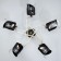 Svetogor chandelier "Game" 5x60W E27 Black 66x66x24cm
