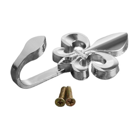 One -rod hook for curtains CAPPIO KC112, chromium color, 2 pcs-5