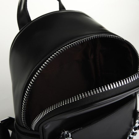 Women's backpack on lightning, black color-4