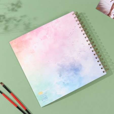 Photo album on spirals 20 sheets "Time" volumetric element + 4 tabs 24x24 cm-8