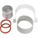 The chimney element Stout SCA-6010-000002, clamp with the EPDM coupling for pipe connecting, DN60/100
