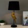 Parrot table lamp E27 40W black and gold 23.5x23.5x50 cm Risalux