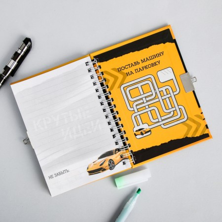 Notebook on the lock “For cool ideas” A6, 50 sheets.-3