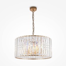 Suspension lamp Maytoni Mod094PL-06G, 6HE14, 60W, 50x50x89.5 cm, Gold color