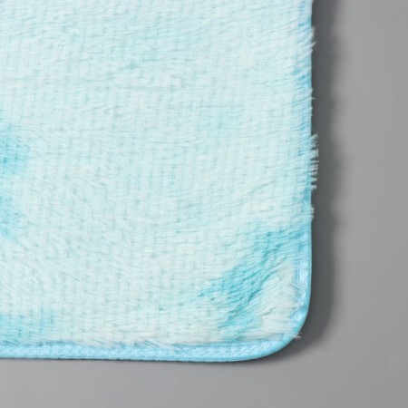 Daulist's home rug "fluffy", 50 × 80 cm, blue color-3