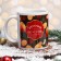Ceramic mug "Cozy evenings!" orange, 320 ml, colorful color