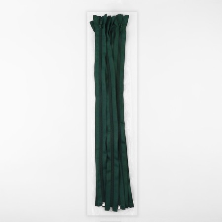 Lightning "Spiral", No. 5, detachable, automatic lock, 50 cm, emerald color-2