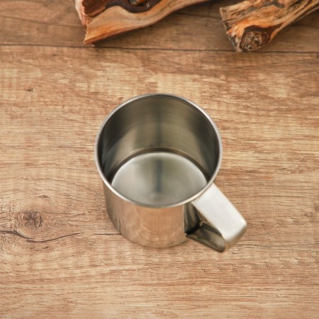 Stainless steel mug of the India, 330 ml, d = 7.8 cm-3