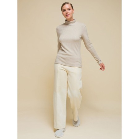 Women's turtleneck, size 48, light gray color-6