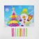 Application with round rhinestones "Snowman with a Christmas tree"