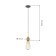 Lamp E27, wire 1 m, color copper