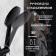 The shower system Zein Z3864, mixer, upper, manual and hygienic watering can, brass, black