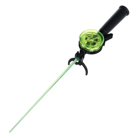 Winter fishing rod "techno" d = 55 mm, plastic handle, polycarbonate whip, mix-2