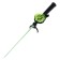 Winter fishing rod "techno" d = 55 mm, plastic handle, polycarbonate whip, mix