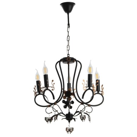 Sandra chandelier 5XE14 40W Black-gold 51x51x52-110 cm BayerLux