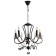 Sandra chandelier 5XE14 40W Black-gold 51x51x52-110 cm BayerLux