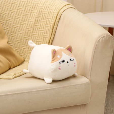 Soft toy "cat", 23 cm, white color