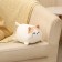 Soft toy "cat", 23 cm, white color