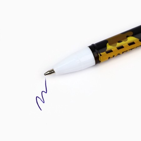 Ballic handle, blue paste, 0.5 mm, plastic "Real man"-1
