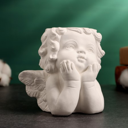 Summary "Praying Angel" 10x11.5x11cm, white-1