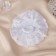 Hair elastic band Bant "Schoolgirl" Chamomile droplet, D-11 cm, white