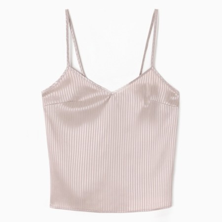 Top female on the straps Minaku: Home Collection Beige Color, Rr. 46-6