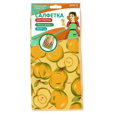 Enlargier napkin "Apple", microfiber, 30x30 cm, mix-1