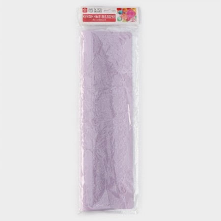 AISING mat “Natural Beauty”, silicone, 2 stripes, 38.4 × 19.2 cm, purple color-6