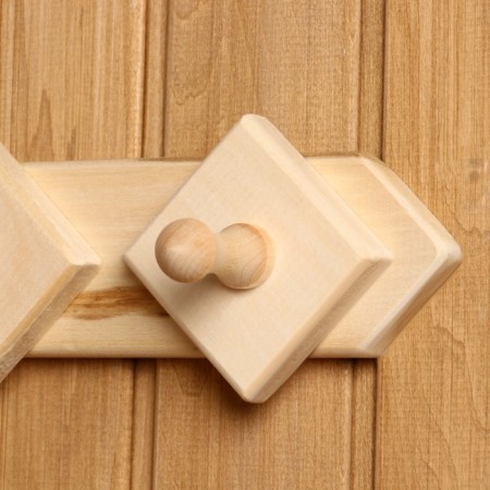 Hanger 2 hooks, linden "Dobroparov"-2