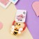 Hair elastic band "Baby" (set 2 pcs) bee, 3 cm, orange