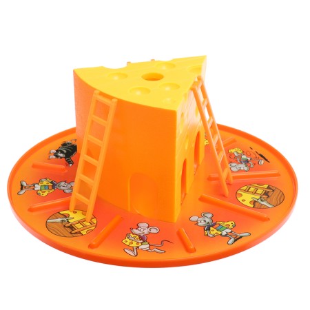 Board Brodiller "Cheese Affairs": cube, chips-mouse, cat, cheese pieces, 2-4 players, 3+-2