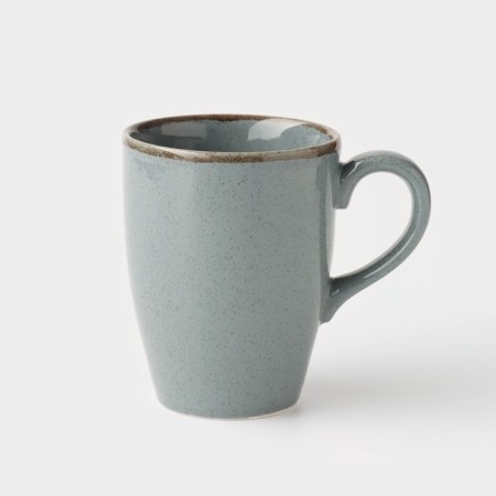 Pearl mug, 350 ml, blue color, porcelain