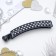 Hair banana "Geometry" Chess, 9.5 cm, black