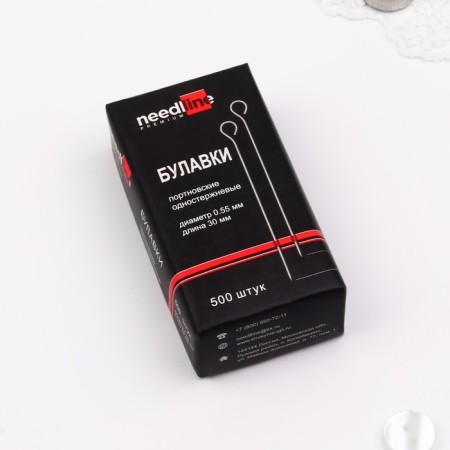 Portnovskiy pins, 30 mm, 500 pcs, silver color-2