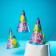 Paper cap “Happy Birthday”, balloons, set 6 pcs.