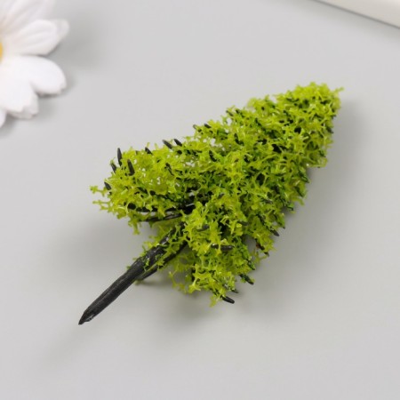 Artificial plant for creativity plastic "spruce" light green 10 cm-1