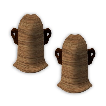 The angle external lexide with a fastener of 55mm a aspen is dark (2pcs/blister)