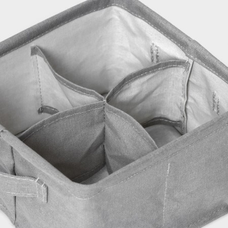 Organizer for linen LADOM, 4 cells, 20.5 × 20.5 × 12 cm, color gray color-3