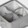 Organizer for linen LADOM, 4 cells, 20.5 × 20.5 × 12 cm, color gray color