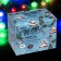 Garland "thread" 5 m with nozzles "Hedgehogs Color", IP20, transparent thread, 20 LED, glow of multi (RG/RB), blinking, 220 V
