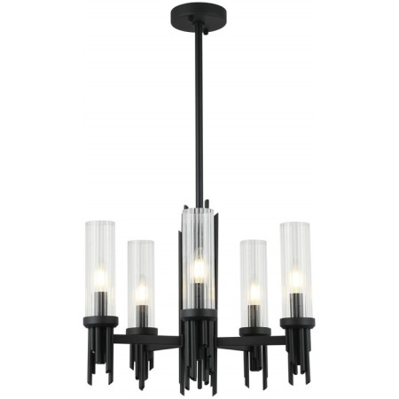 STILFORT 2170/02/05P GRAFF, 5x40W, E14, 480x480x765 mm, Black color.-1