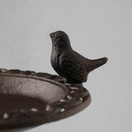 Souvenir of cast iron stand "Bird on openwork rack" 22x24x38 cm-3