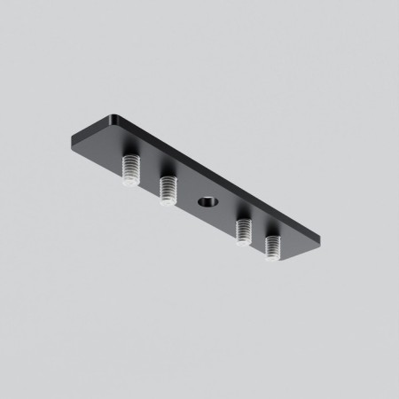 The connector is a straight line for the round low -profile tire pipeline, black-1